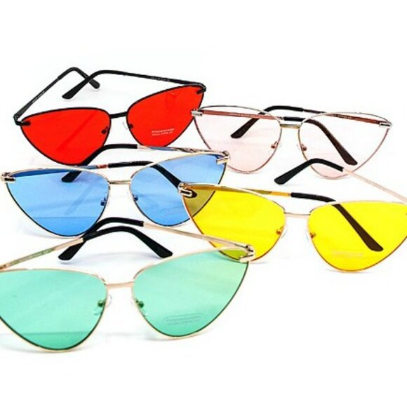 Geometric Cat Eye Sunglasses - Picture 1 of 1